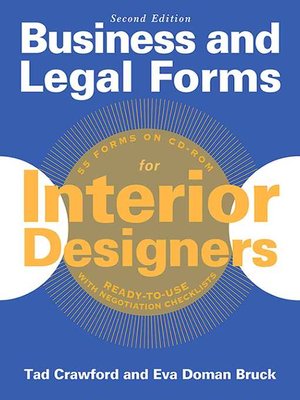 cover image of Business and Legal Forms for Interior Designers